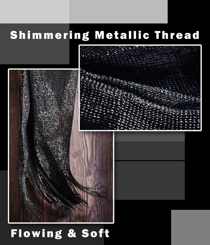 KUNINDOME Sparkling Metallic Shawls and Wraps with Buckle,for Evening Dresses Party Wedding Bride Bridesmaid - Image 2